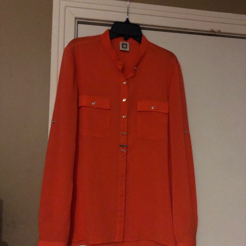 Anne Klein Orange blouse